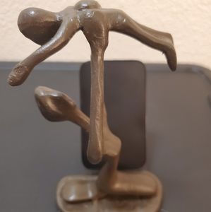 Mother& Child Cast Iron Statue